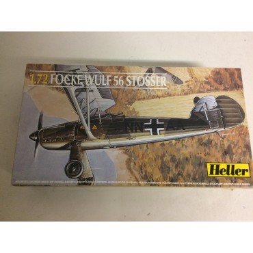 modellino in plastica HELLER 80238 FOCKE WULF 56 STOSSER  nuovo in scatola  aperta