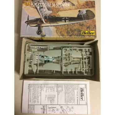 modellino in plastica HELLER 80238 FOCKE WULF 56 STOSSER  nuovo in scatola  aperta