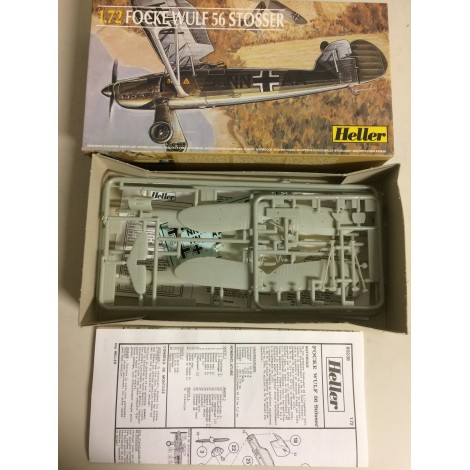 plastic model kit scale 1 : 72 HELLER 80238 FOCKE WULF 56 STOSSER  new in open box