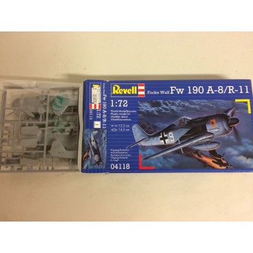 modellino in plastica REVELL 04118 FOCKE WULF FW 190 A-8 / R-11 scala 1: 72 nuovo in scatola  aperta