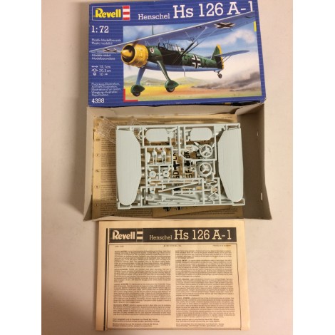 modellino in plastica REVELL 4398 HENSCHEL HS 126 A-1  scala 1: 72 nuovo in scatola  aperta