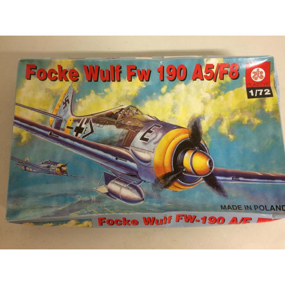 plastic model kit scale 1 : 72 PLASTYK FOCKE WULF FW 190 A5/F8  new in open & damaged box