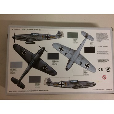 modellino in plastica ITALERI N° 053 MESSERSCHMITT BF 109 F2/4  scala 1: 72 nuovo in scatola  aperta