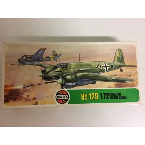 modellino in plastica AIRFIX 02032-3  HENSCHEL HS 129 serie 2  scala 1: 72 nuovo in scatola  aperta