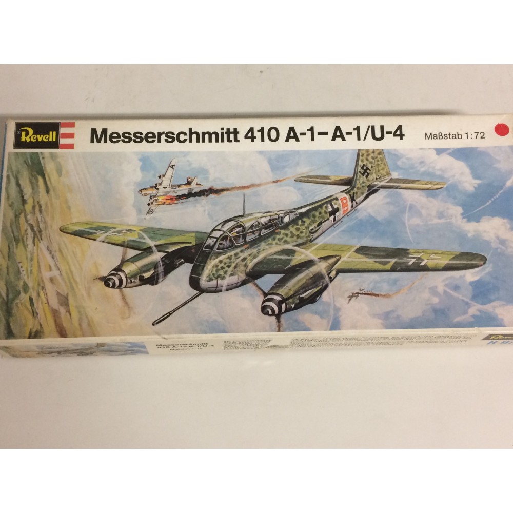 modellino in plastica REVELL MESSERSCHMITT 410 A-1 - A-1/ U-4 scala 1: 72 nuovo in scatola  aperta