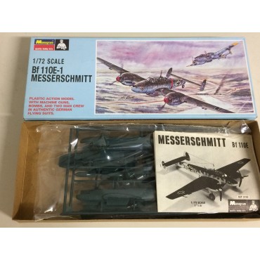 modellino in plastica MONOGRAM PA 162 MESSERSCHMITT BF 110 E-1 scala 1: 72 nuovo in scatola  aperta