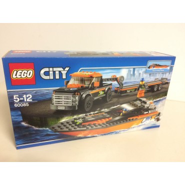 LEGO CITY 60085 4 X 4 TRASPORTA MOTOSCAFO