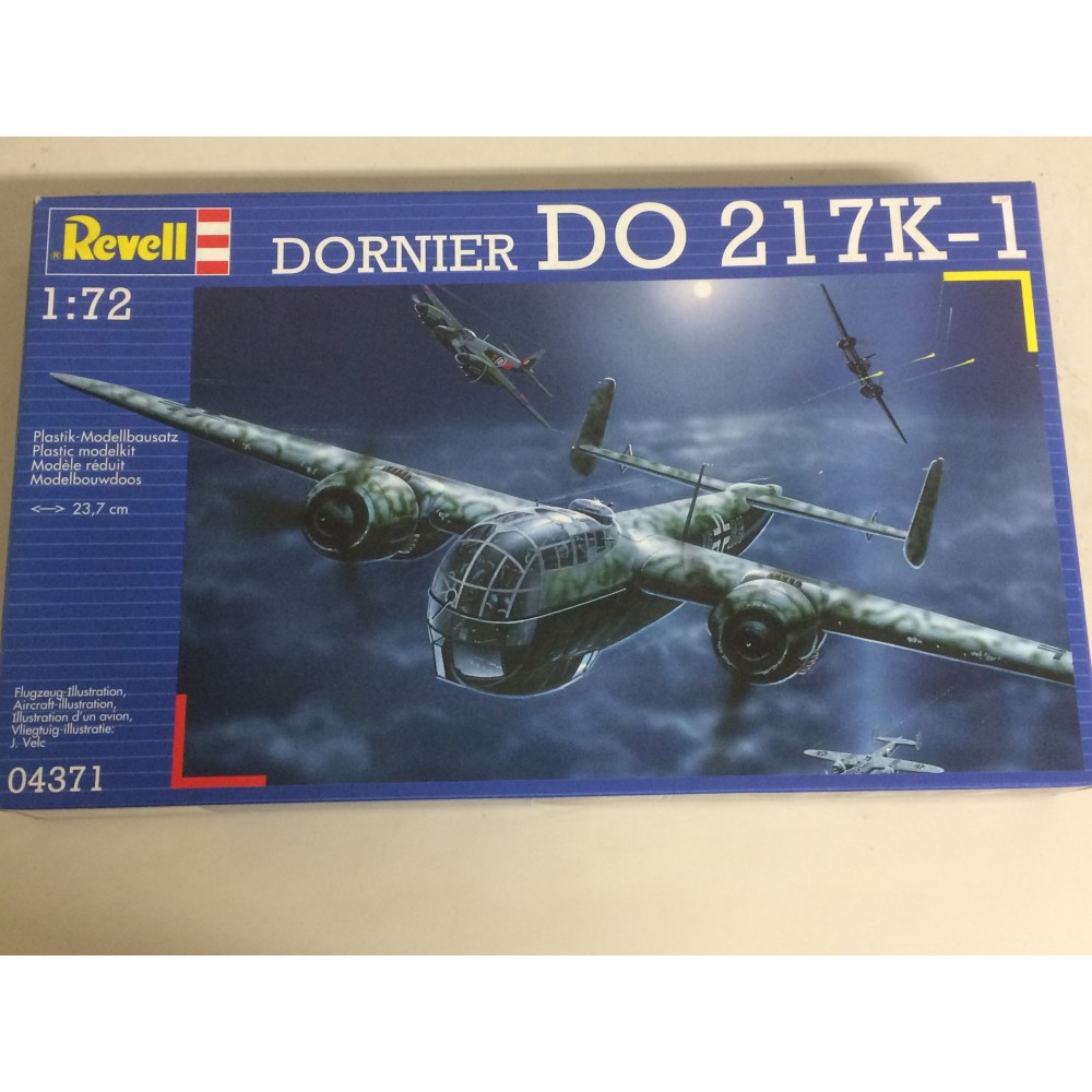 modellino in plastica REVELL 04371 DORNIER DO 217 K-1 scala 1: 72 nuovo in scatola  aperta