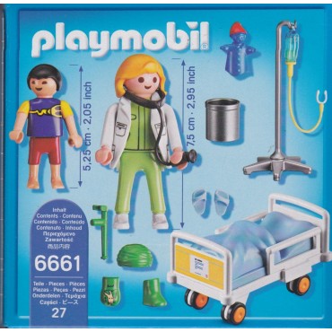 PLAYMOBIL CITY LIFE 6661 CHILDREN'S HOSPITAL DOCTOR WITH CHILD
