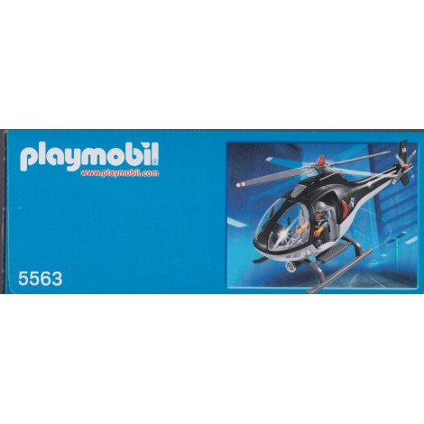PLAYMOBIL CITY ACTION 5563 POLICE TACTICAL UNIT HELICOPTER