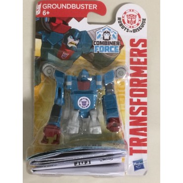 TRANSFORMERS ACTION FIGURE 2" - 5 cm  GROUNDBUSTER  LEGION CLASS ROBOTS IN DISGUISE - COMBINER FORCE  Hasbro B7046