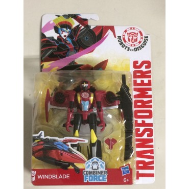 TRANSFORMERS ACTION FIGURE 5 " - 12,5 cm  WINDBLADE Hasbro B1079 ROBOTS IN DISGUISE  WARRIORS CLASS