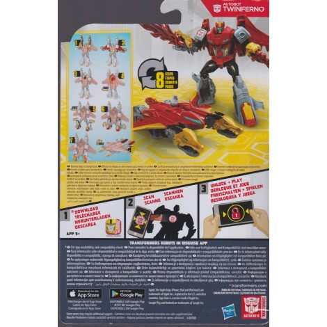 TRANSFORMERS ACTION FIGURE 5 " - 12,5 cm  AUTOBOT TWINFERNO Hasbro C2345 ROBOTS IN DISGUISE  WARRIORS CLASS