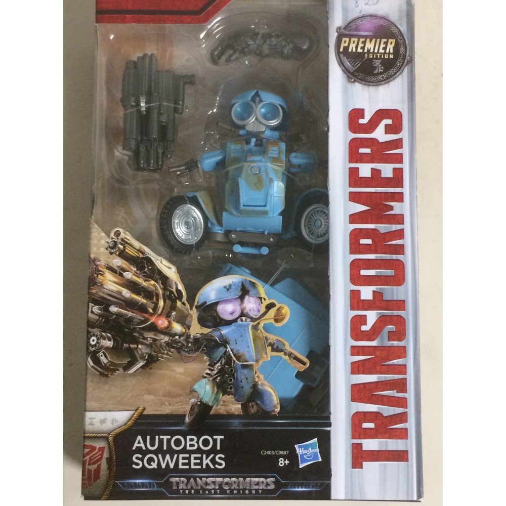 TRANSFORMERS ACTION FIGURE 5,5" - 15 cm  AUTOBOT SQWEEKS  Hasbro C2403 THE LAST KNIGHT PREMIER EDITION DELUXE CLASS