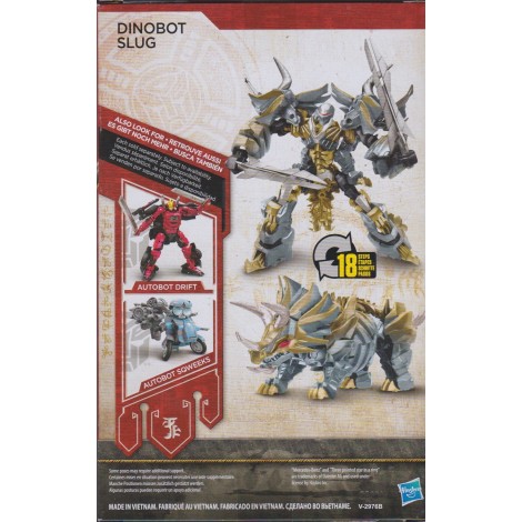 TRANSFORMERS ACTION FIGURE 5,5" - 15 cm  DINOBOT SLUG  Hasbro C2402 THE LAST KNIGHT PREMIER EDITION DELUXE CLASS