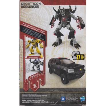 TRANSFORMERS ACTION FIGURE 5,5" - 15 cm  DECEPTICON BERSERKER  Hasbro C1322 THE LAST KNIGHT PREMIER EDITION DELUXE CLASS