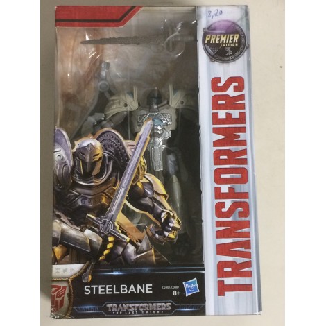 TRANSFORMERS ACTION FIGURE 5,5" - 15 cm STEELBANE Hasbro C2401 THE LAST KNIGHT PREMIER EDITION DELUXE CLASS