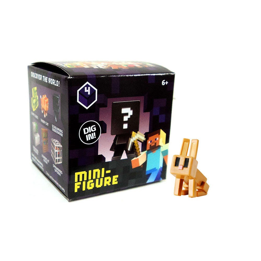 Minecraft 2.5 cm action figure Serie 4 SCREAMING ENDERMAN Single Mini Figure NEW in opened box