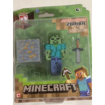 Minecraft 3,5" - 8 cm action figure Serie 1 ZOMBIE  Mojang 16509