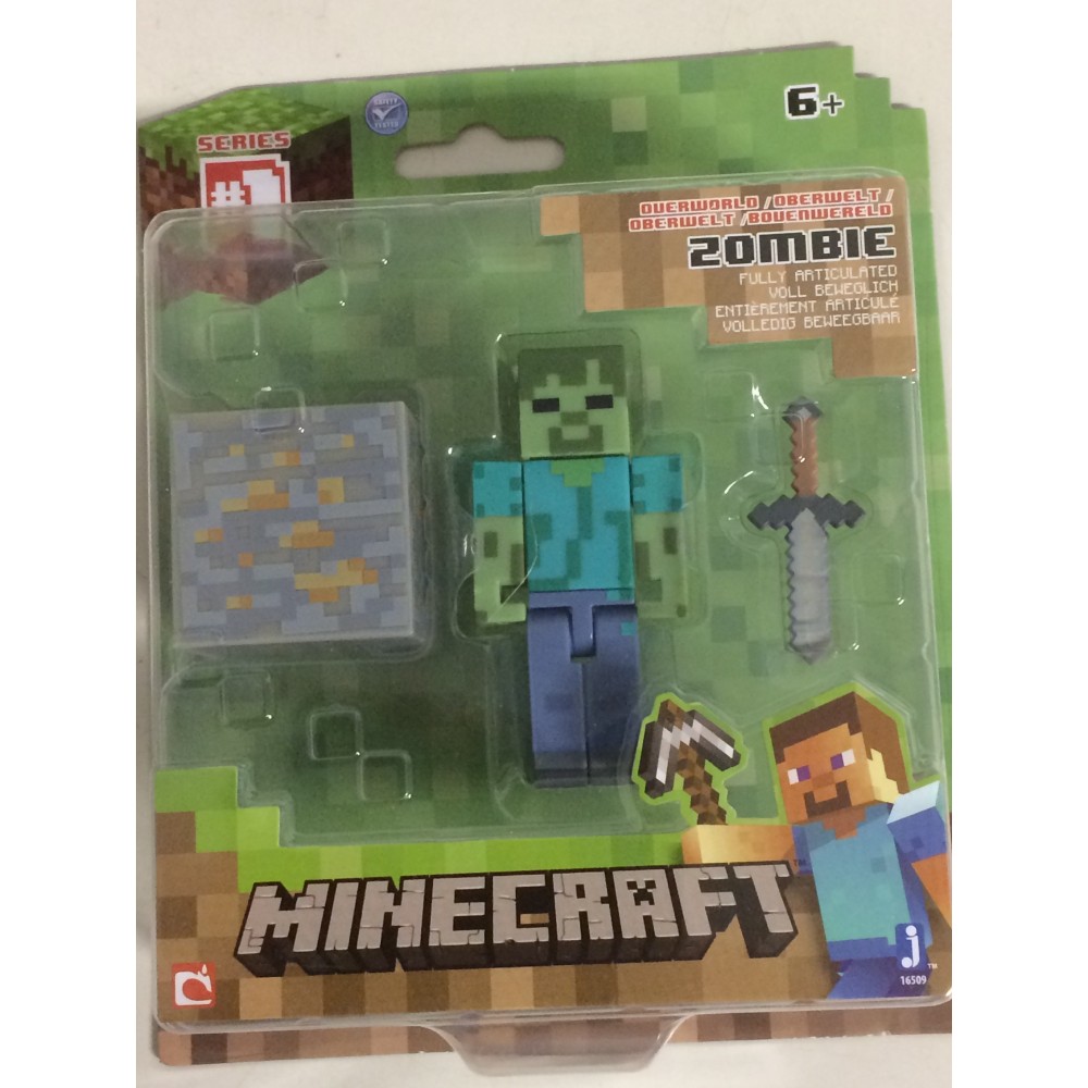 Minecraft 3,5" - 8 cm action figure Serie 1 ZOMBIE  Mojang 16509