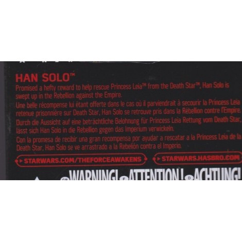 STAR WARS ACTION FIGURE  5 " - 14 cm HAN SOLO hasbro B6334