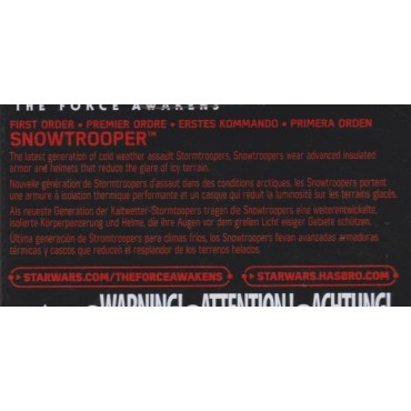 STAR WARS ACTION FIGURE  5 " - 14 cm FIRST ORDER SNOWTROOPER  hasbro B3951