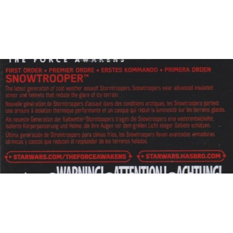 STAR WARS ACTION FIGURE  5 " - 14 cm FIRST ORDER SNOWTROOPER  hasbro B3951