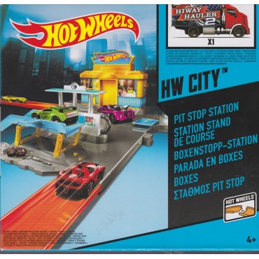 HOT WHEELS HW TRACK BUILDER PIT STOP STATION Mattel BGH96