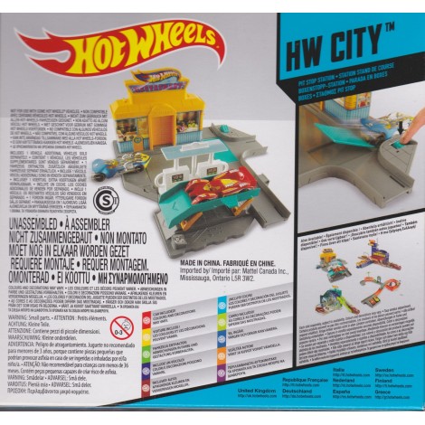 HOT WHEELS HW TRACK BUILDER PIT STOP STATION Mattel BGH96