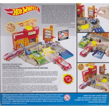 HOT WHEELS HW TRACK BUILDER POPPIN PIZZA SHOP Mattel DJD73