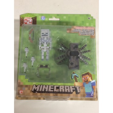 Minecraft 3,5" - 8 cm action figure Serie 1 STEVE SURVIVAL PACK  Mojang 16450