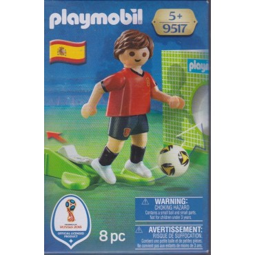 PLAYMOBIL 9517 COPPA DEL MONDO FIFA RUSSIA 2018 SPAGNA CALCIATORE NAZIONALE