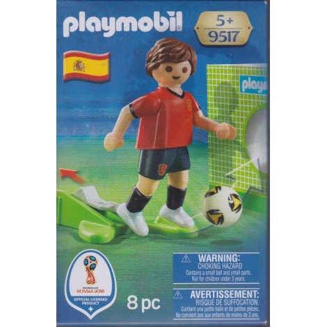 PLAYMOBIL 9517 FIFA WORLD CUP  RUSSIA 2018 SPAIN  NATIONAL TEAM PLAYER
