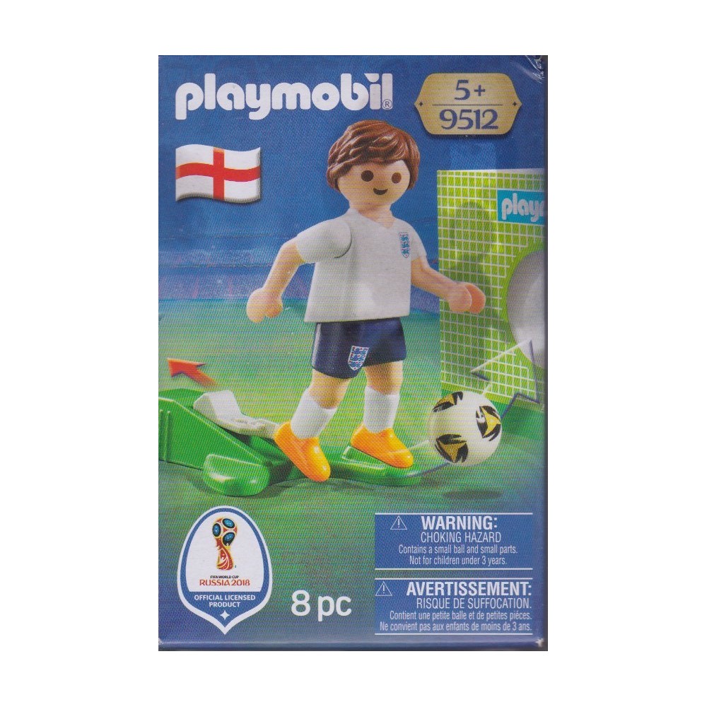 PLAYMOBIL 9512 COPPA DEL MONDO FIFA RUSSIA 2018 INGHILTERRA CALCIATORE NAZIONALE