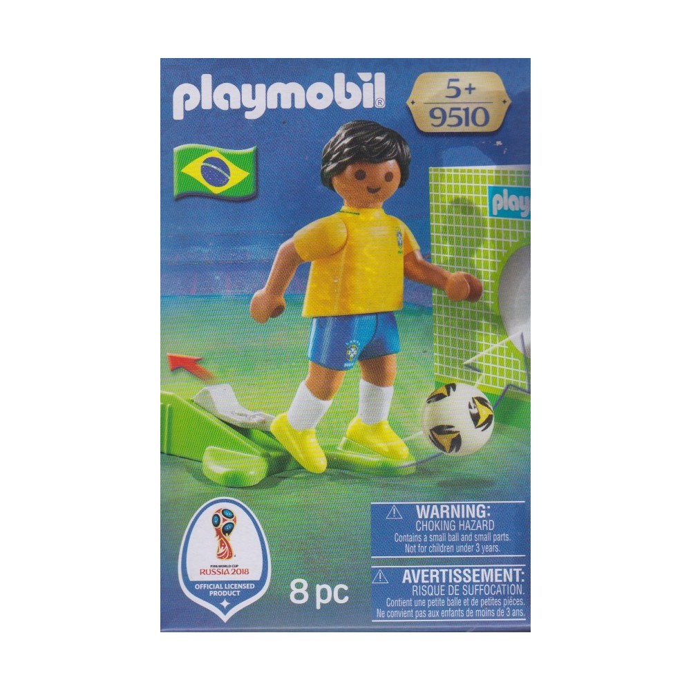 PLAYMOBIL 9510  COPPA DEL MONDO FIFA RUSSIA 2018 BRASILE CALCIATORE NAZIONALE