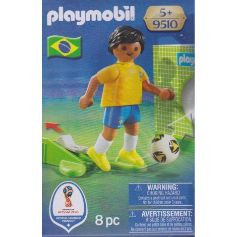 PLAYMOBIL 9510  COPPA DEL MONDO FIFA RUSSIA 2018 BRASILE CALCIATORE NAZIONALE