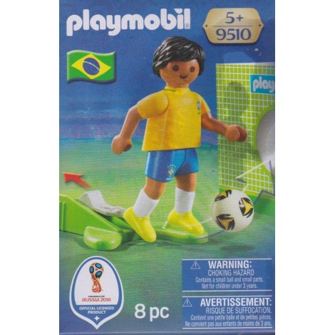 PLAYMOBIL 9510 FIFA WORLD CUP  RUSSIA 2018 BRASIL NATIONAL TEAM PLAYER