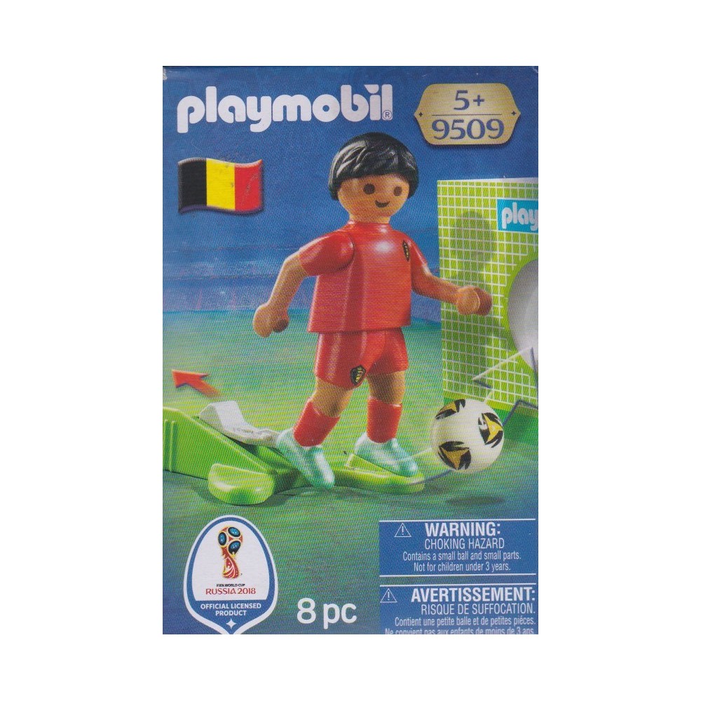 PLAYMOBIL 9509 FIFA WORLD CUP  RUSSIA 2018 BELGIUM NATIONAL TEAM PLAYER