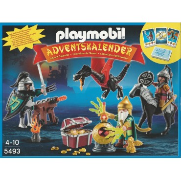 PLAYMOBIL CALENDARIO DELL'AVVENTO 5493 BATTAGLIA PER IL TESORO DEL DRAGO