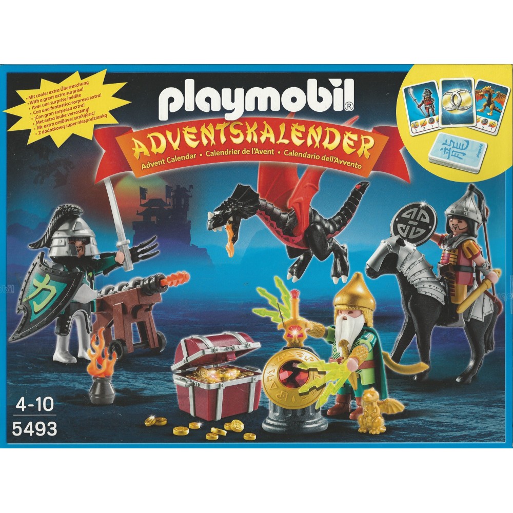 PLAYMOBIL CALENDARIO DELL'AVVENTO 5493 BATTAGLIA PER IL TESORO DEL DRAGO