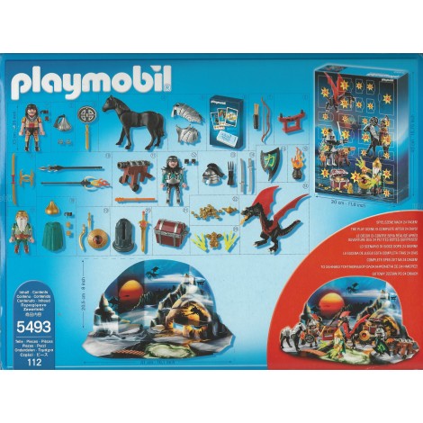 PLAYMOBIL ADVENT CALENDAR 5493 DRAGONS TREASURE BATTLE