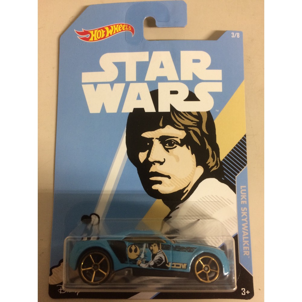 HOT WHEELS - STAR WARS  CHARACTER CAR LUKE SKYWALKER / BULLY GOAT single vehicle package FKD61