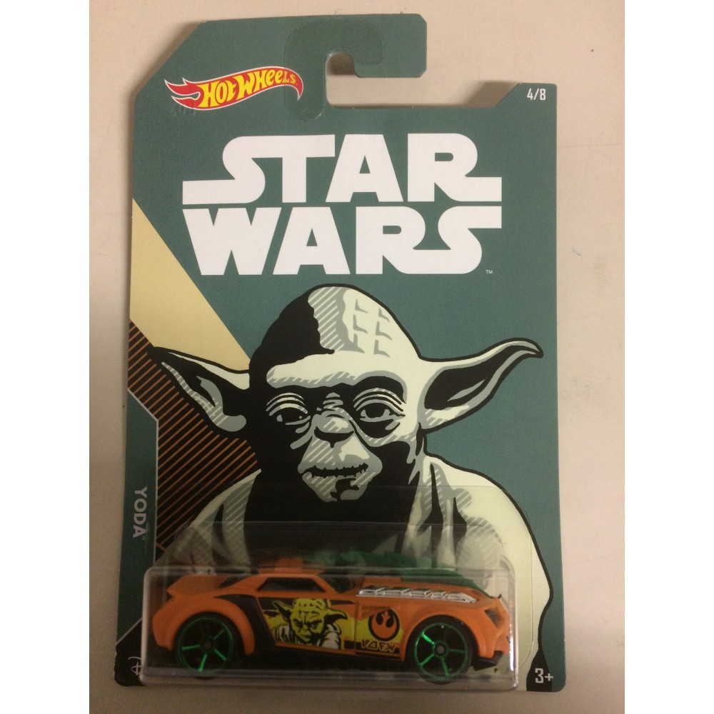 HOT WHEELS - STAR WARS  CHARACTER CAR YODA / BARBARIC  single vehicle package FKD60