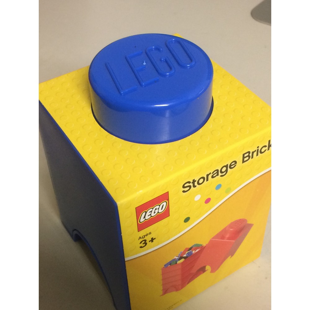 LEGO STORAGE BRICK 4001 1 KNOB GREEN NEW STILL SEALED 125 x 125x 180 mm