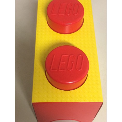 LEGO STORAGE BRICK 4002 2 KNOBS ROSSO NEW STILL SEALED 125 x 250x 180 mm