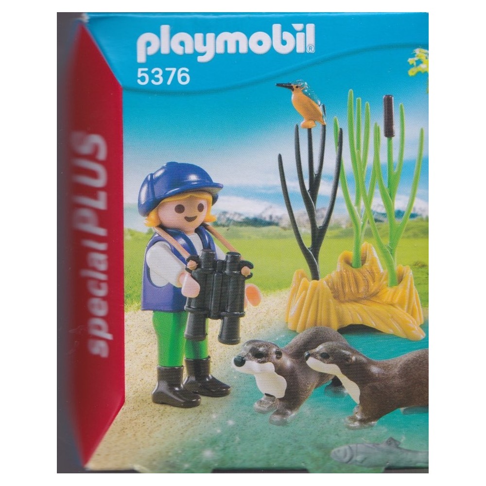 PLAYMOBIL SPECIAL PLUS 5376 YOUNG EXPLORER WITH OTTERS