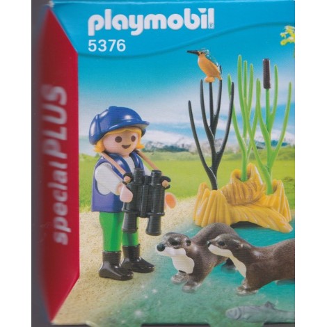 PLAYMOBIL SPECIAL PLUS 5376 YOUNG EXPLORER WITH OTTERS