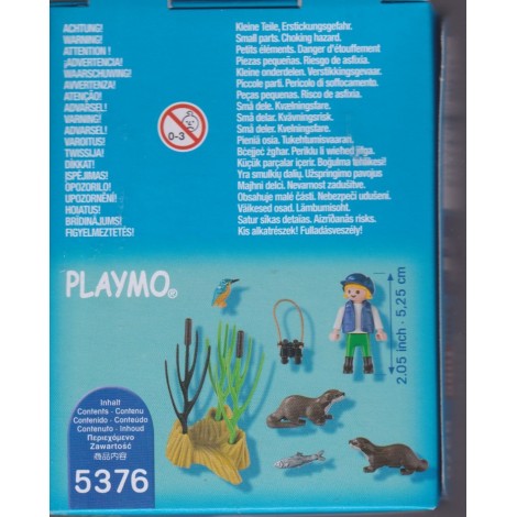 PLAYMOBIL SPECIAL PLUS 5376 YOUNG EXPLORER WITH OTTERS