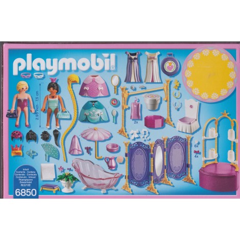 PLAYMOBIL PRINCESS 6850 PRINCESS DRESSING ROOM WITH SALON