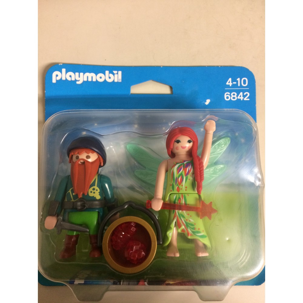 PLAYMOBIL  DUO PACK 6842 ELF FAIRY AND DWARF